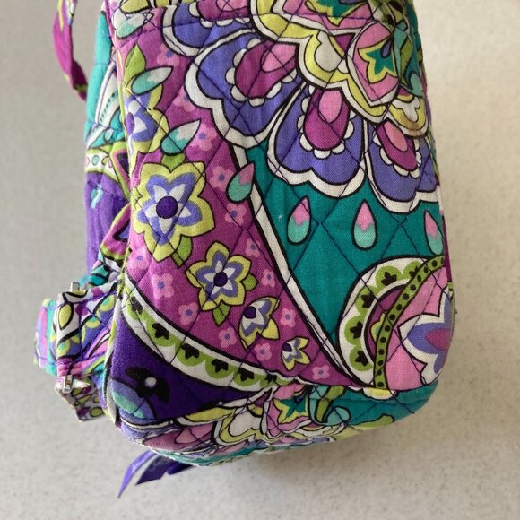 Vera Bradley Backpack EUC Purple Paisley Heather Pattern main image 4